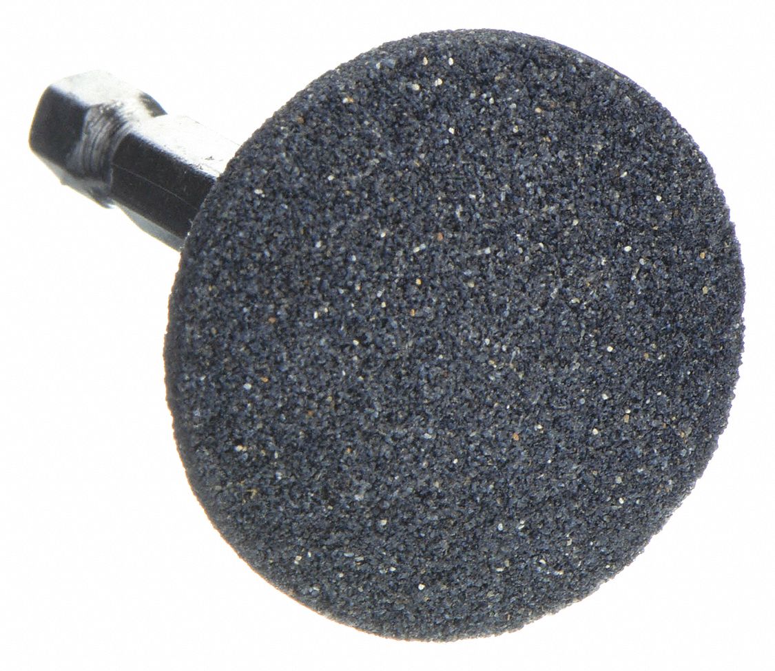 Abrasive Point: Dish, 1 1/4 in Head Wd, 1/4 in Head Lg, 1 Pieces, Aluminum Oxide