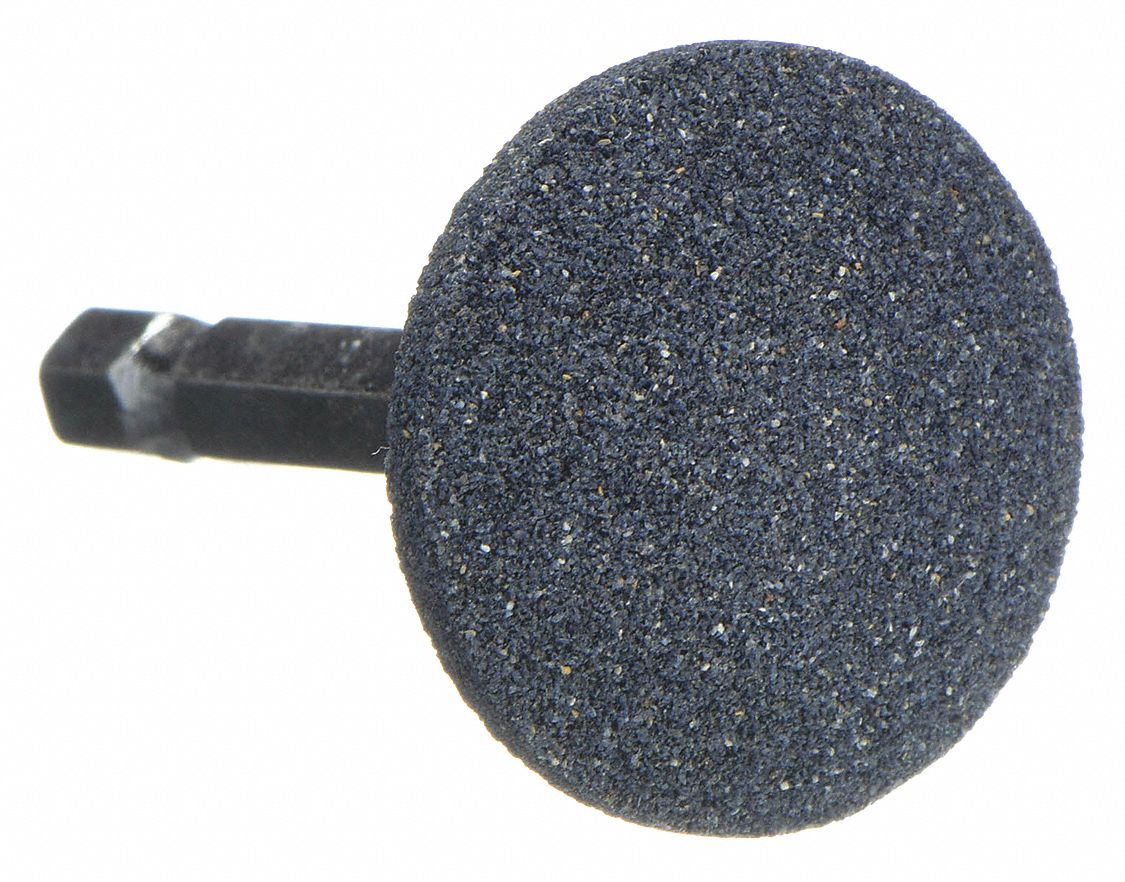 Abrasive Point: Dish, 1 1/4 in Head Wd, 1/4 in Head Lg, 1 Pieces, Aluminum Oxide