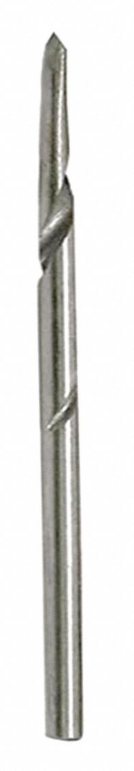 Replacement Drill Bit: Straight Shank, 9/64 in Drill Bit Size, 3 in Overall Lg