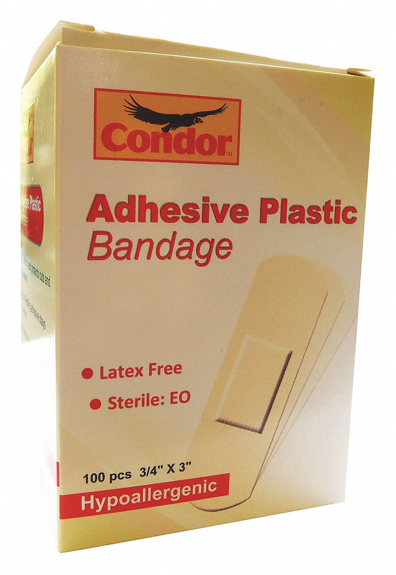 36JG40 - Adhesive Bandage Beige 3 in L PK100