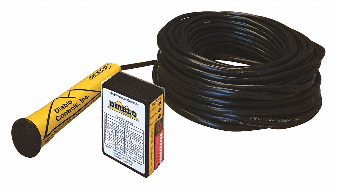 Vehicle Detector: 8 to 35V DC, 20 uH Min Loop Inductance, 1/2 in Overall Ht