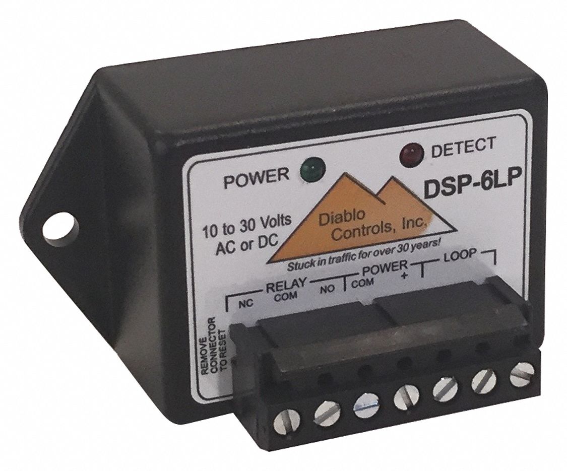 Vehicle Detector: 10 to 30V AC, 20 uH Min Loop Inductance, 1 1/2 in Overall Ht