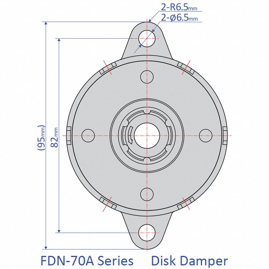 BANSBACH Rotary Damper: Disk, Metal - 36JH93|FDN-70A-R114 - Grainger