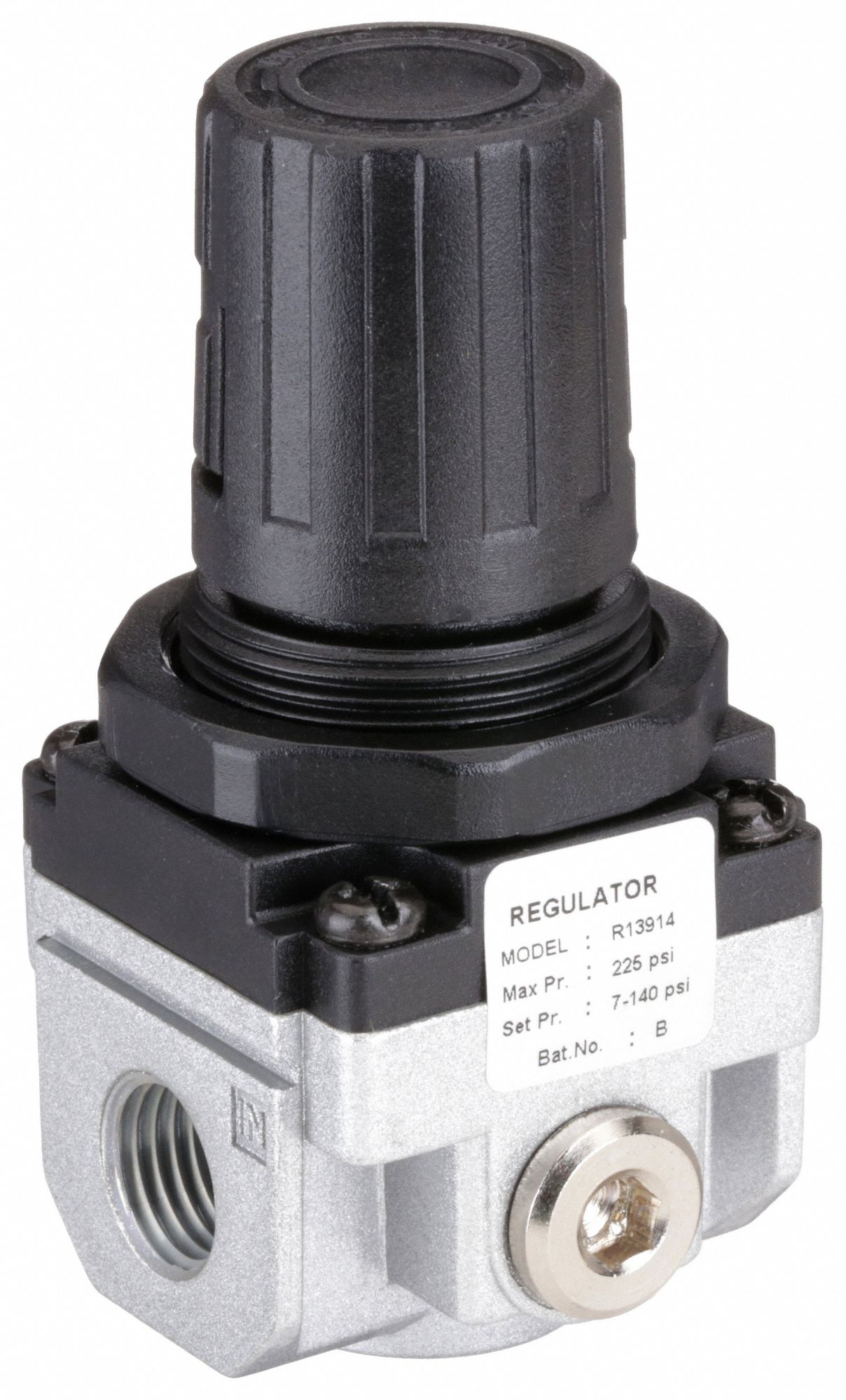 GROZ Compressed Air Regulator Aluminum, 1/4 in NPT, 21 cfm, 7 psi to