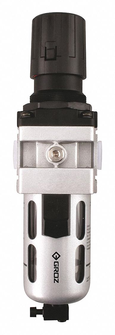 Filter-Regulator: Intermediate Duty Series, 3/8 in NPT, 77 cfm, 40 micron, 7 psi to 145 psi