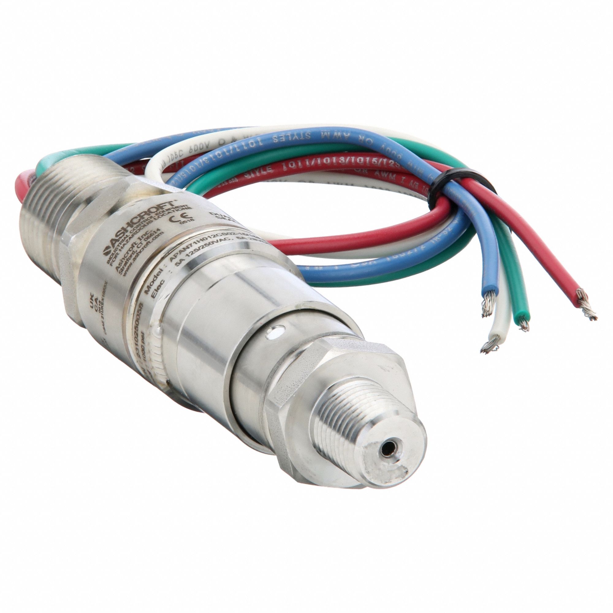 ASHCROFT, Diaphragm Actuator, 1NO/1NC, Pressure Switch