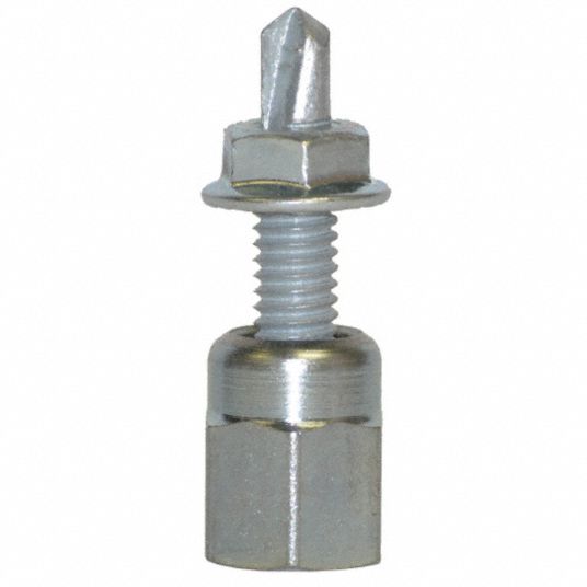 Vertical Rod Hanger for Steel, 5/16"18 Screw Size, 1/213 Rod Size