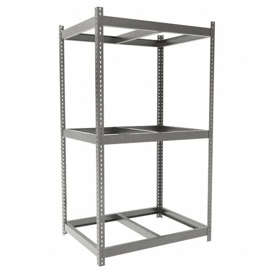 Industrial Mini-Racking 96x24x87 Rousseau SRD5206S 3 Levels With Steel  Decking, Industrial Shelving, Parts Shelving, Warehouse Shelving, Steel  Shelving, Metal Storage Shelving, 10 56 13, 10 56 00