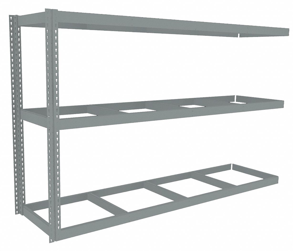 TENNSCO Boltless Shelving: Add-On, Heavy-Duty, 96 in x 24 in, 60 in ...