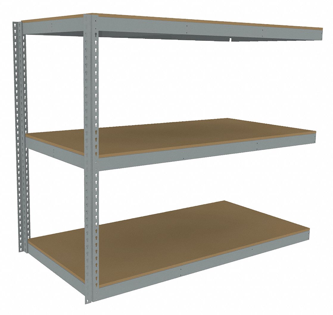 Tennsco Boltless Shelving Add On Heavy Duty 72 In X 36 In 60 In Overall Ht 3 Shelves 9734