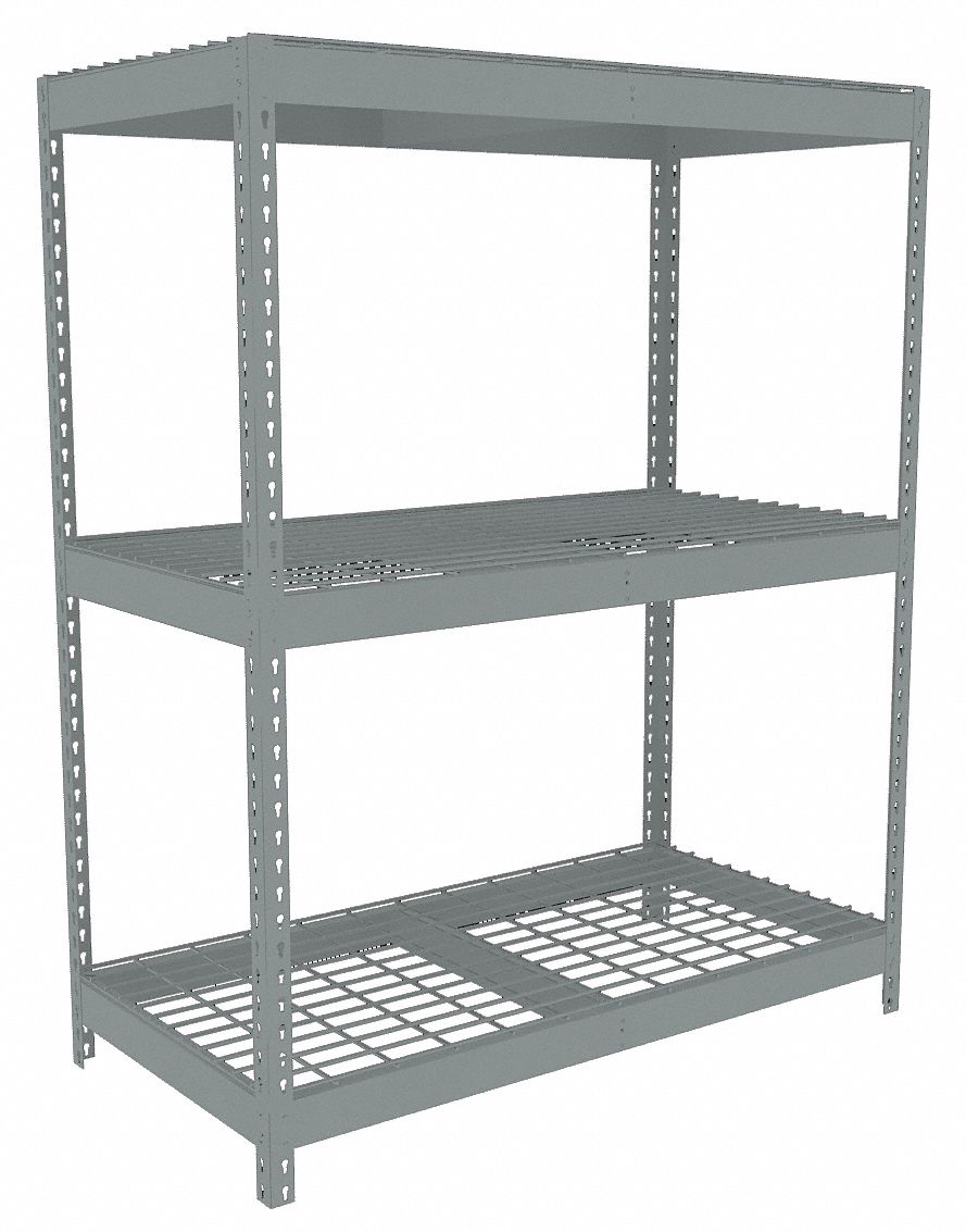 TENNSCO, Starter, HeavyDuty, Boltless Shelving 36K332ZLE54824S3W