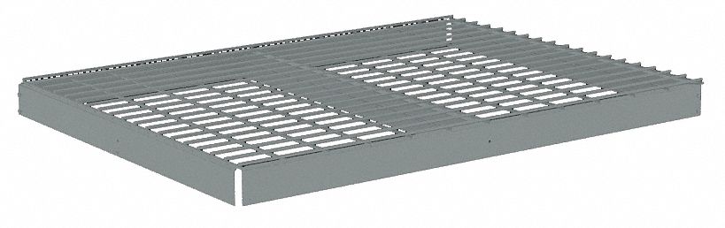 SHELF, 48 IN X 36 IN, 2,250 LB LOAD CAPACITY, STEEL, 5 GA DECKING, GREY, SHELF