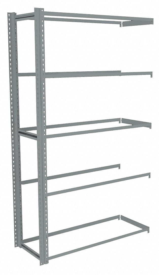 TENNSCO Boltless Shelving AddOn, LightDuty, 48 in x 18 in, 84 in