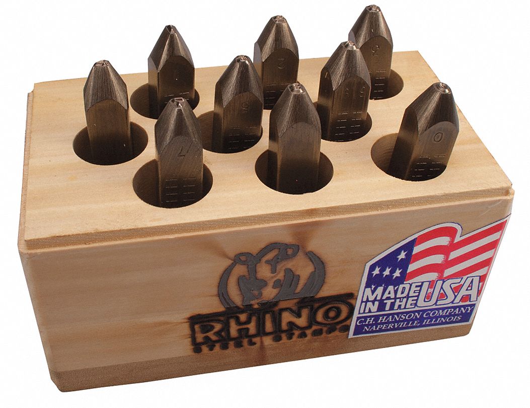 36K469 - 1/4 in Rhino Number Set