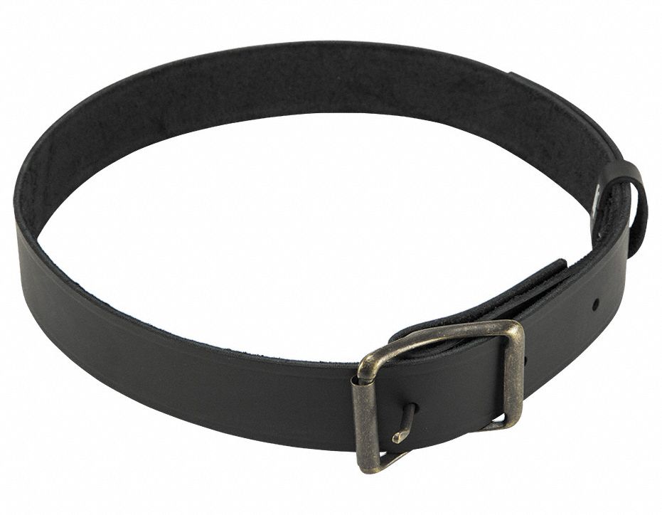 KLEIN TOOLS Tool Belt Leather, Ironworker, 32 in to 40 in Waist Size