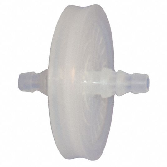 LAB SAFETY SUPPLY Inline Vacuum Pump Filter, 0.22um, PK10 36L286