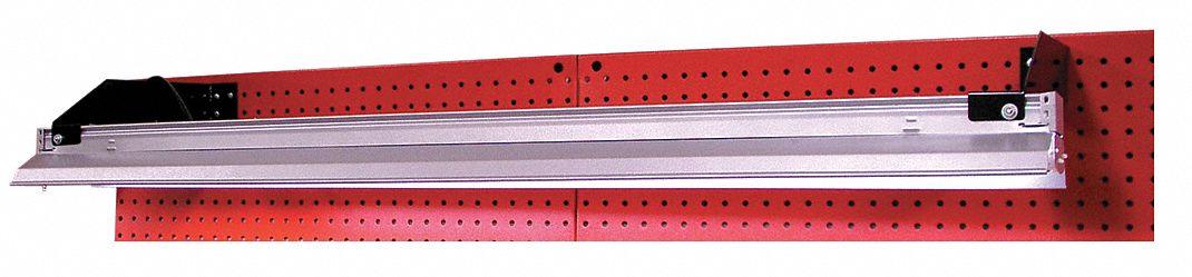 Task Light 52 W x 7 D x 6 H Silver/Black