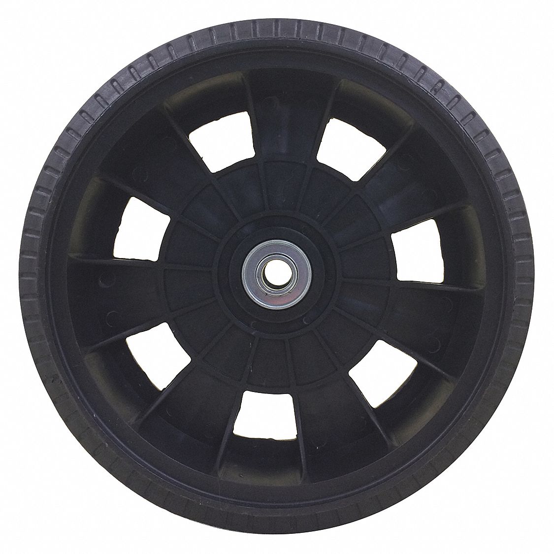 36LE94 - Flat Free Wheel Polyurethane 250lb Black