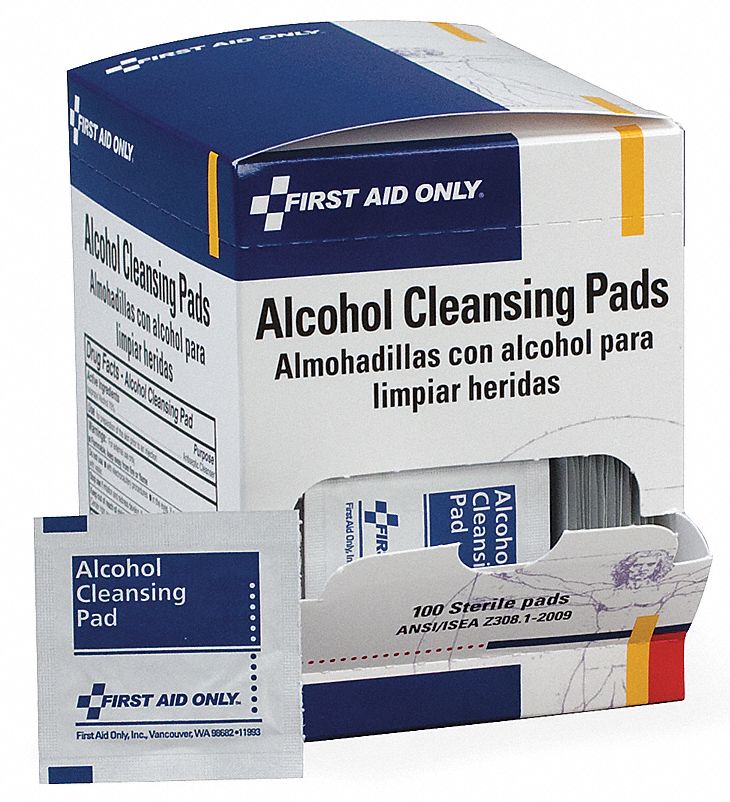 36LF43 - Alcohol Cleansing Pads 1-1/4x2-5/8 PK100