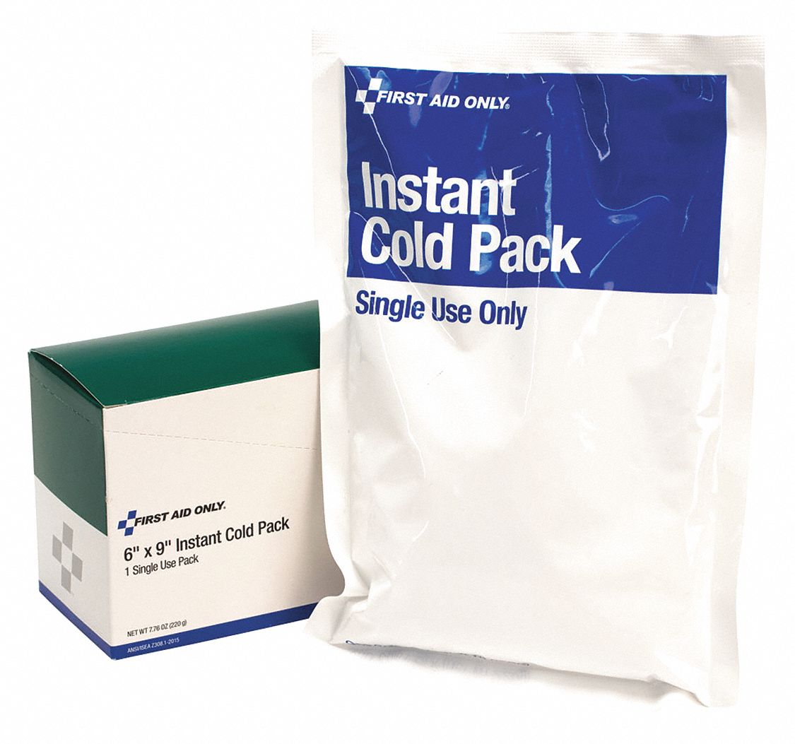 FIRST AID ONLY 6 in x 9 in White Instant Cold Pack, 1EA 36LF66M564E