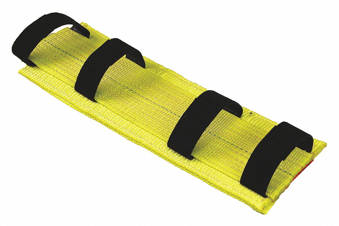 WEAR PAD, CUT-RESISTANT, EDGE DEFENDER, FOR 6 IN SLING, YELLOW, 3 FT X 8 X 1 IN, POLYESTER