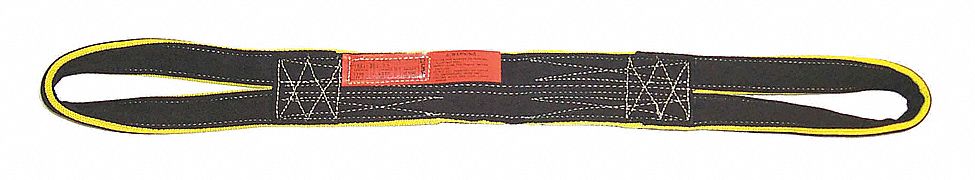 Web Sling: Type 6, Nylon, 1 Plies, 4 ft Sling Lg, 9 in Eye Lg, 2 in Sling Wd