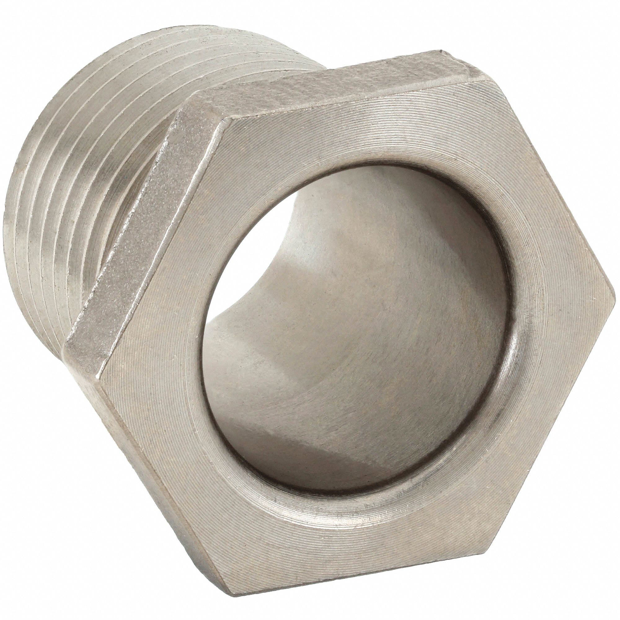 Threaded Chase Nipple: 1/2 in Trade Size, 316 Stainless Steel, 1 1/16 in Overall Lg