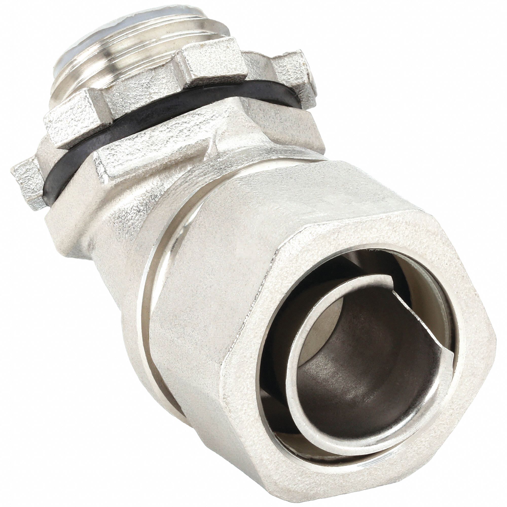 45° Connector, 1/2 in Trade Size, LiquidTight Connector for Flexible