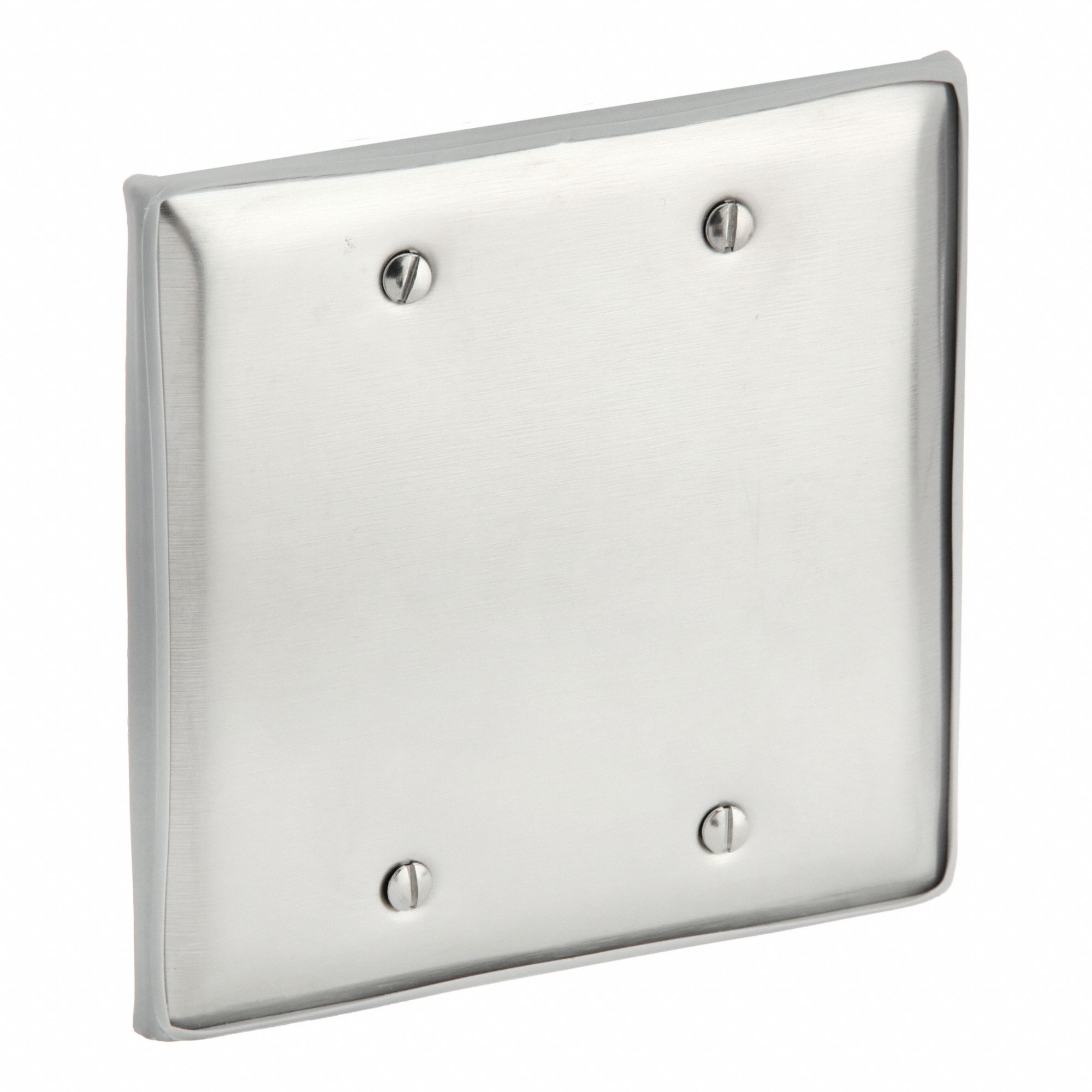 COUVERCLE DE BOÎTIER ÉLECTRIQUE, ACIER INOXYDABLE, 4-1/2 PO LONGUEUR, 4-1/2 PO LARGEUR, ARGENT