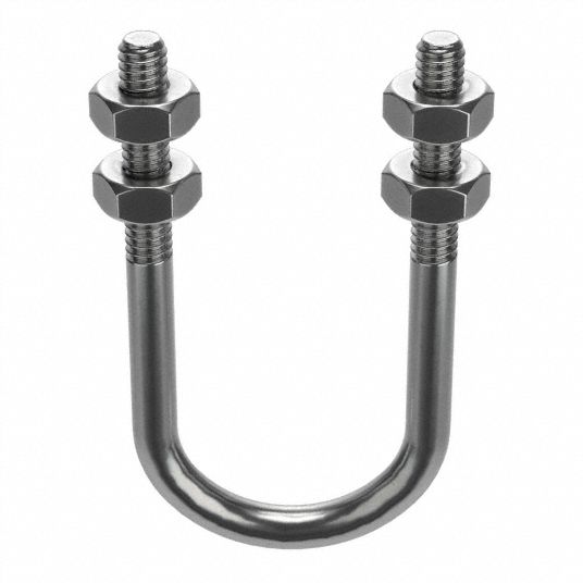 MS U Bolt Clamp with Nut and Washer