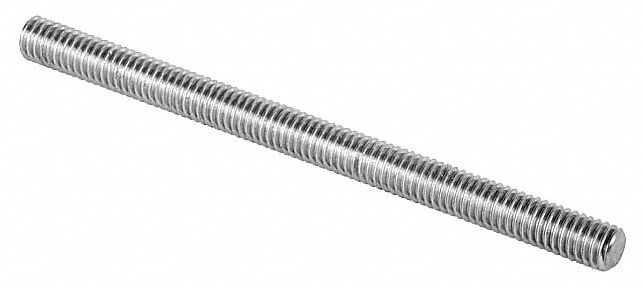 CALBRITE Fully Threaded Rod, 18-8 Stainless Steel, 3/8"-16, 12 ft ...