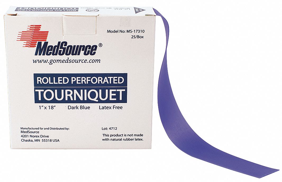 MEDSOURCE, NonSterile, Blue, Tourniquet 36LN70MS17310 Grainger
