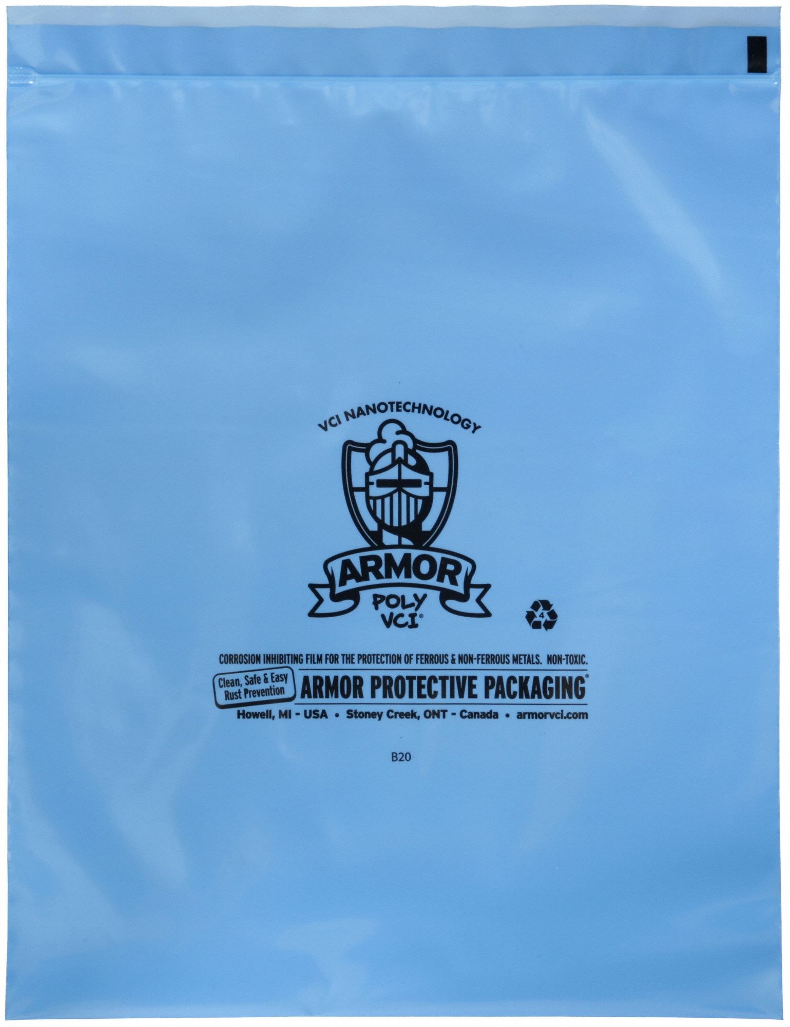 Corrosion Inhibiting Reclosable Poly Bags