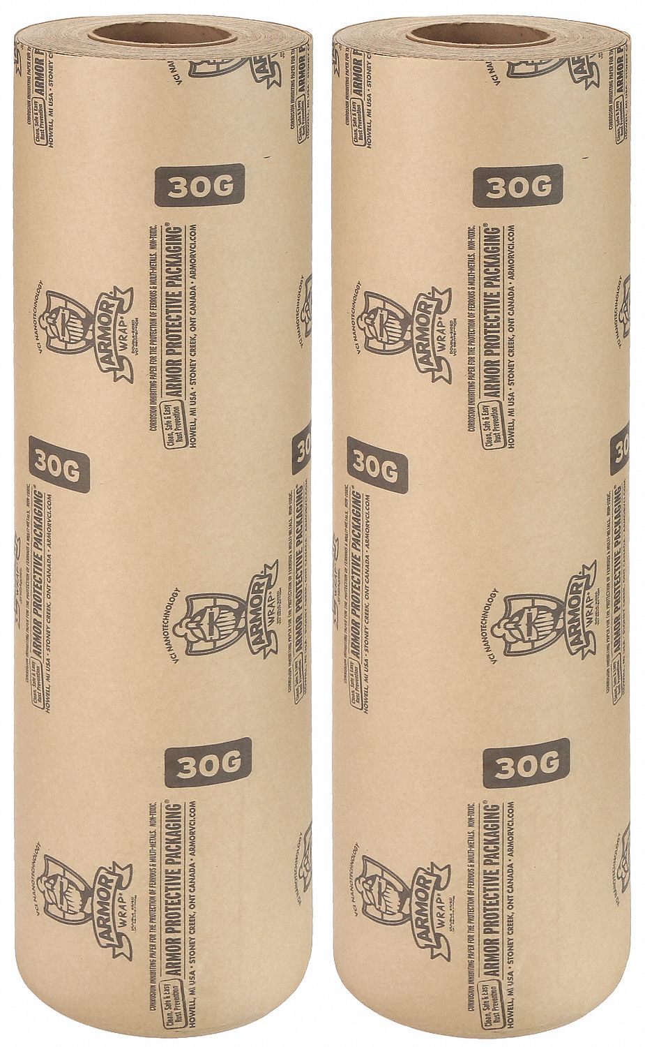 VCI Paper: 30 lb Basis Wt, 24 in Roll Wd, 600 ft Roll Lg, 17 lb Roll Wt, 2 PK