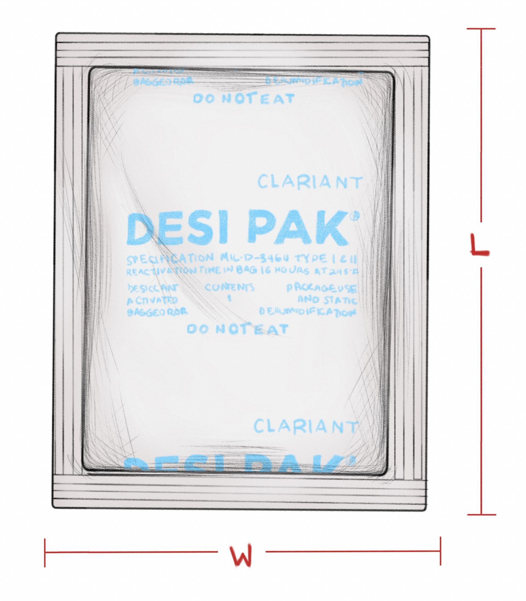 ARMOR SHIELD Desiccant 5 in Wd, 8 in Lg, 6.67 cu ft Area Protected, 8