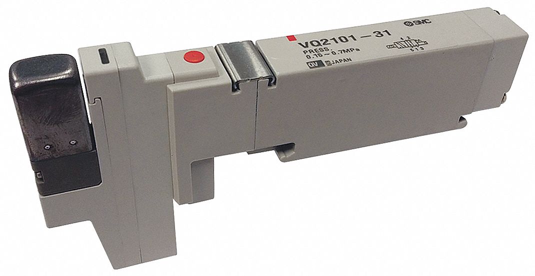 Solenoid Air Control Valve: VQ2000 Series, Five-Way / Two-Position, 110V AC, Single Solenoid