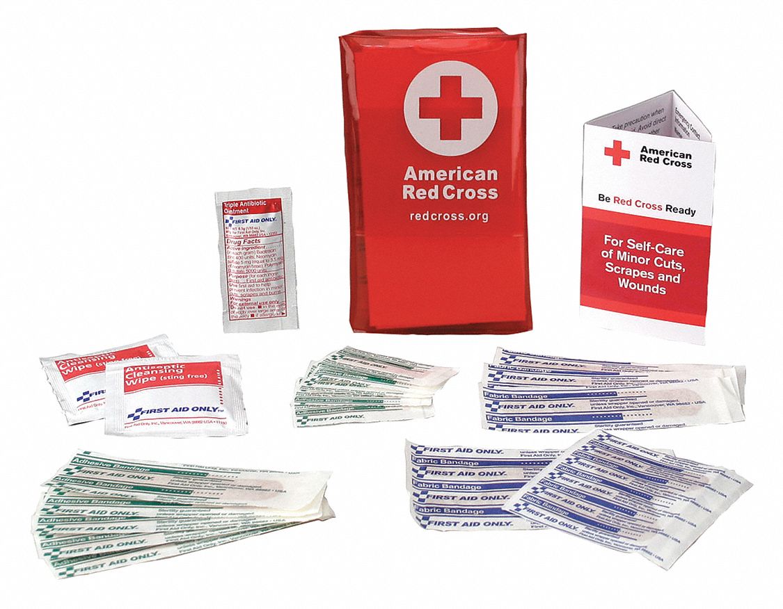 FirstAid Kit w/House 18pcs 2.75x3/4 Red