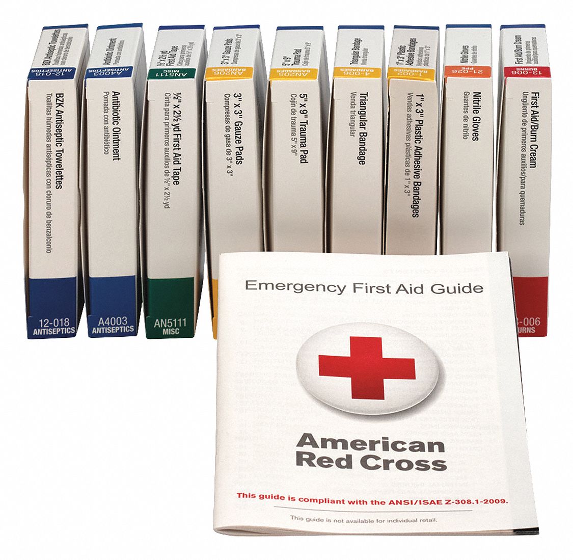 FIRST AID ONLY, Industrial, 10 People Served per Kit, First Aid Kit Refill 36M333740010
