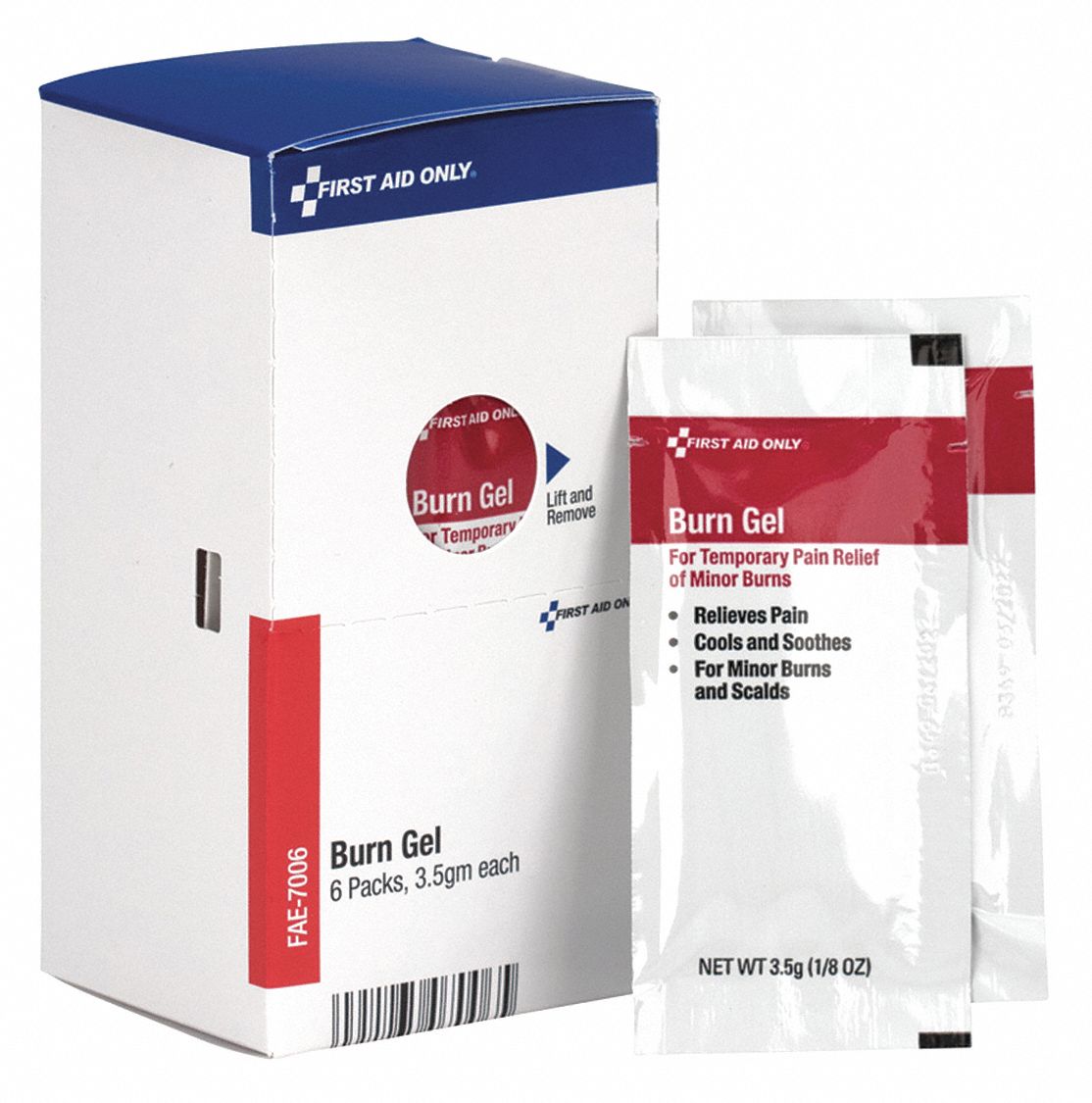 Topical Burn Gel: Lidocaine HCl, 0.123 oz Size, 6 PK