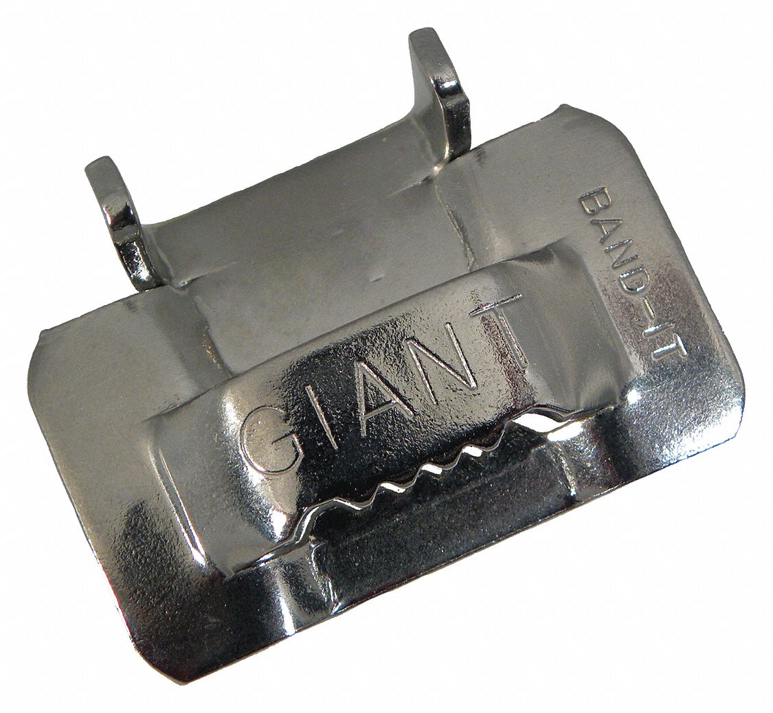 GIANT BUCKLES, 201 STAINLESS STEEL, 1¼ IN, FOR USE WITH G432, 25 PK
