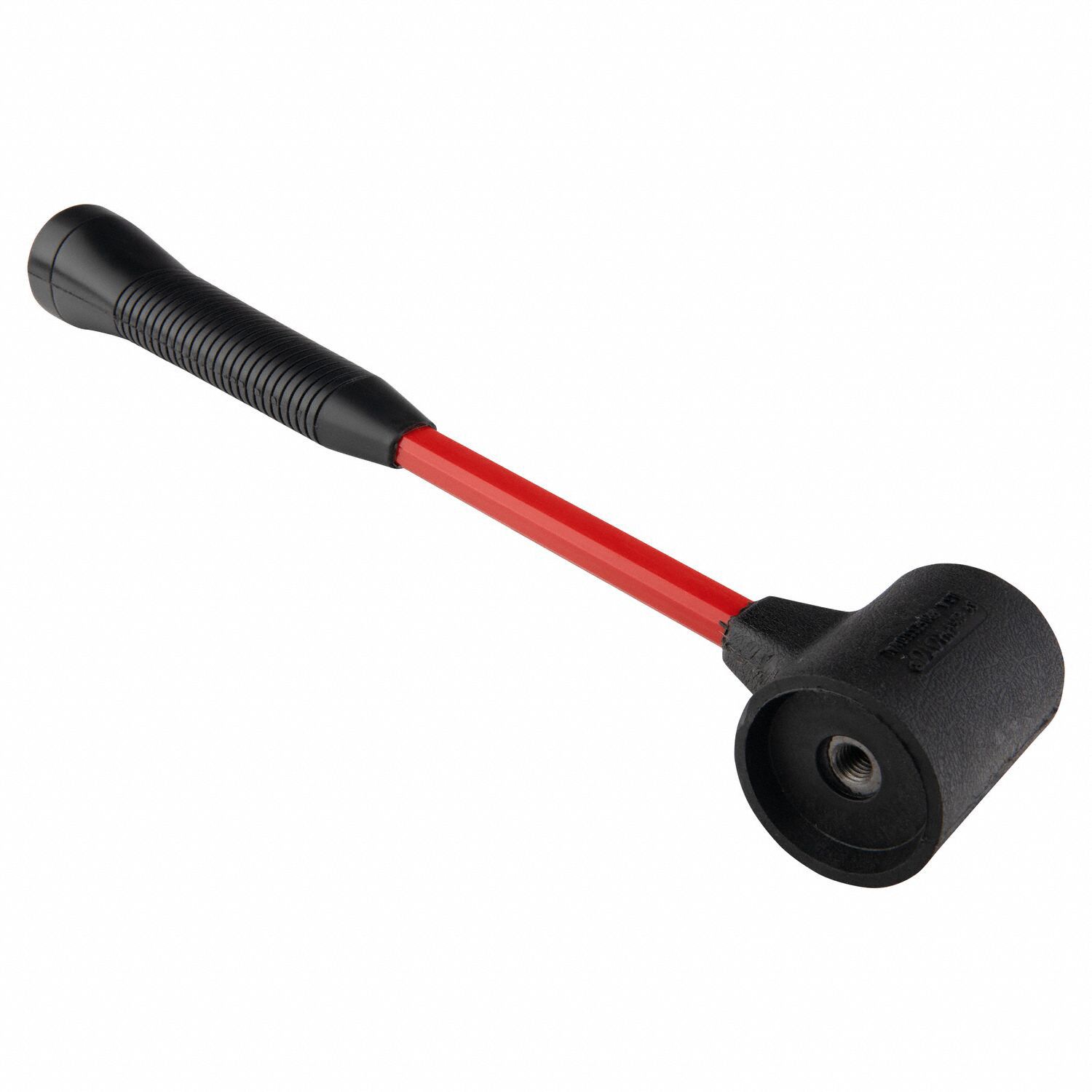 PROTO Soft Face Hammer 28 oz Head Wt, 2 in Tip Dia, 15 in Overall Lg, Replaceable Tips