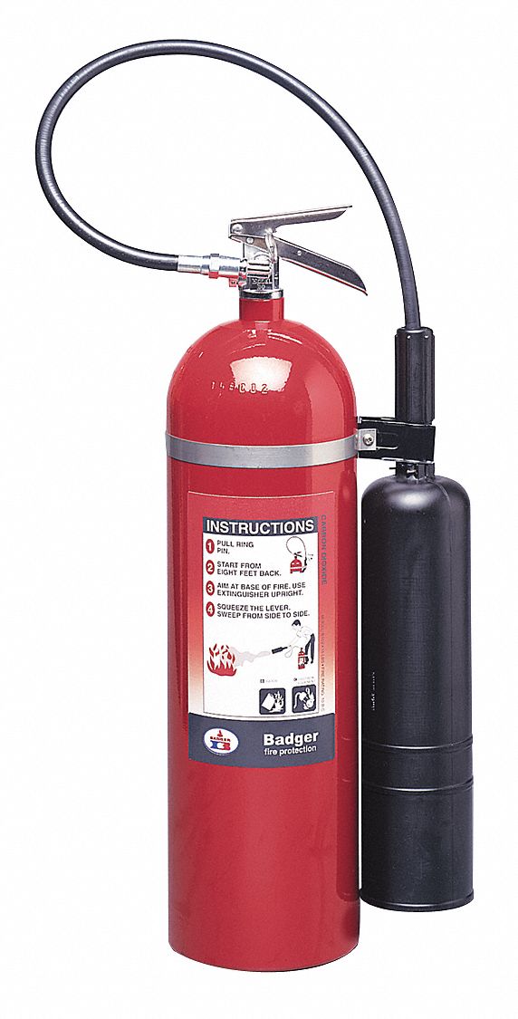 BADGER, 15 lb Extinguisher Capacity, 10B:C, Fire Extinguisher - 36MA37 ...