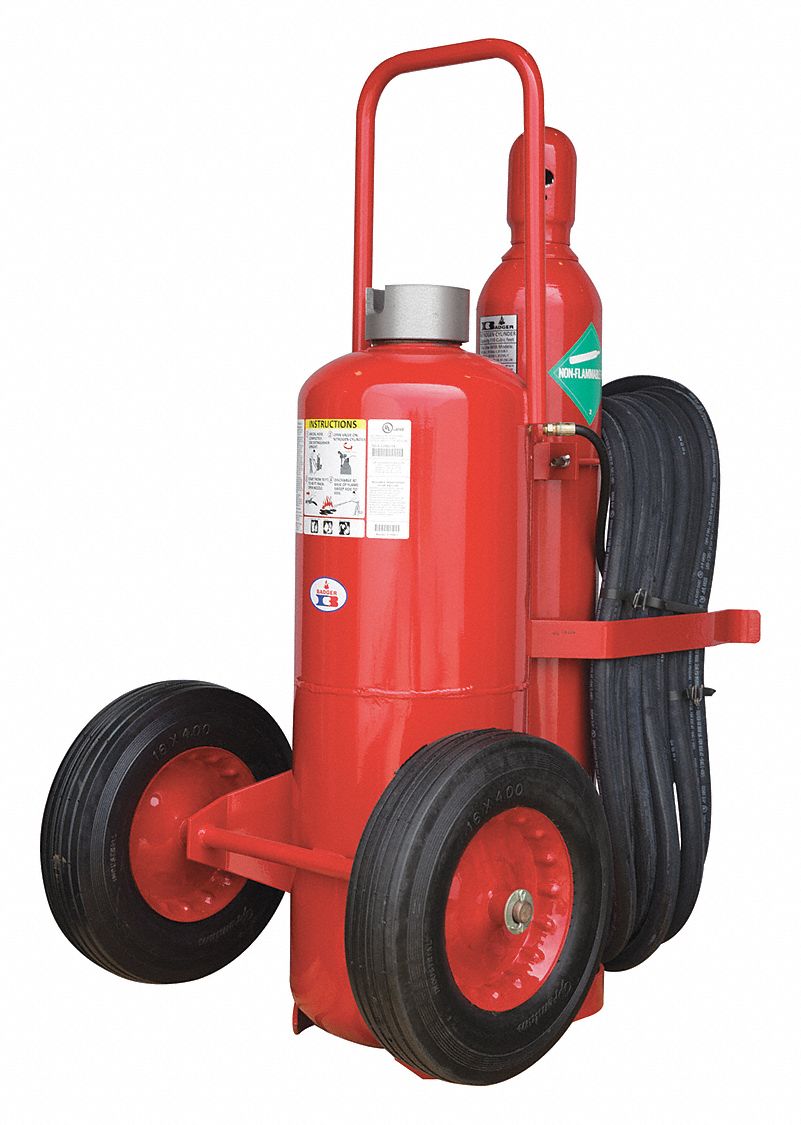 Wheeled Fire Extinguisher ABC Red