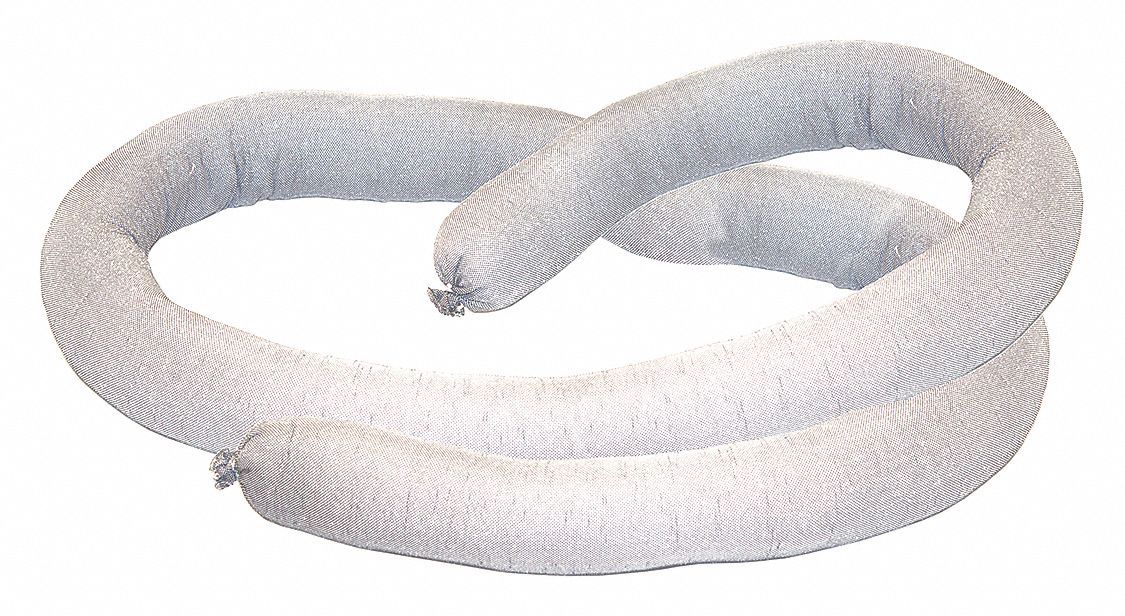 Absorb Sock, Oil-Based Liquids, 10ft L, PK4