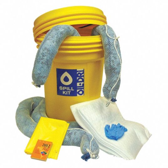 OILDRI Spill Kit, OilBased Liquids 36MV38L90830G Grainger