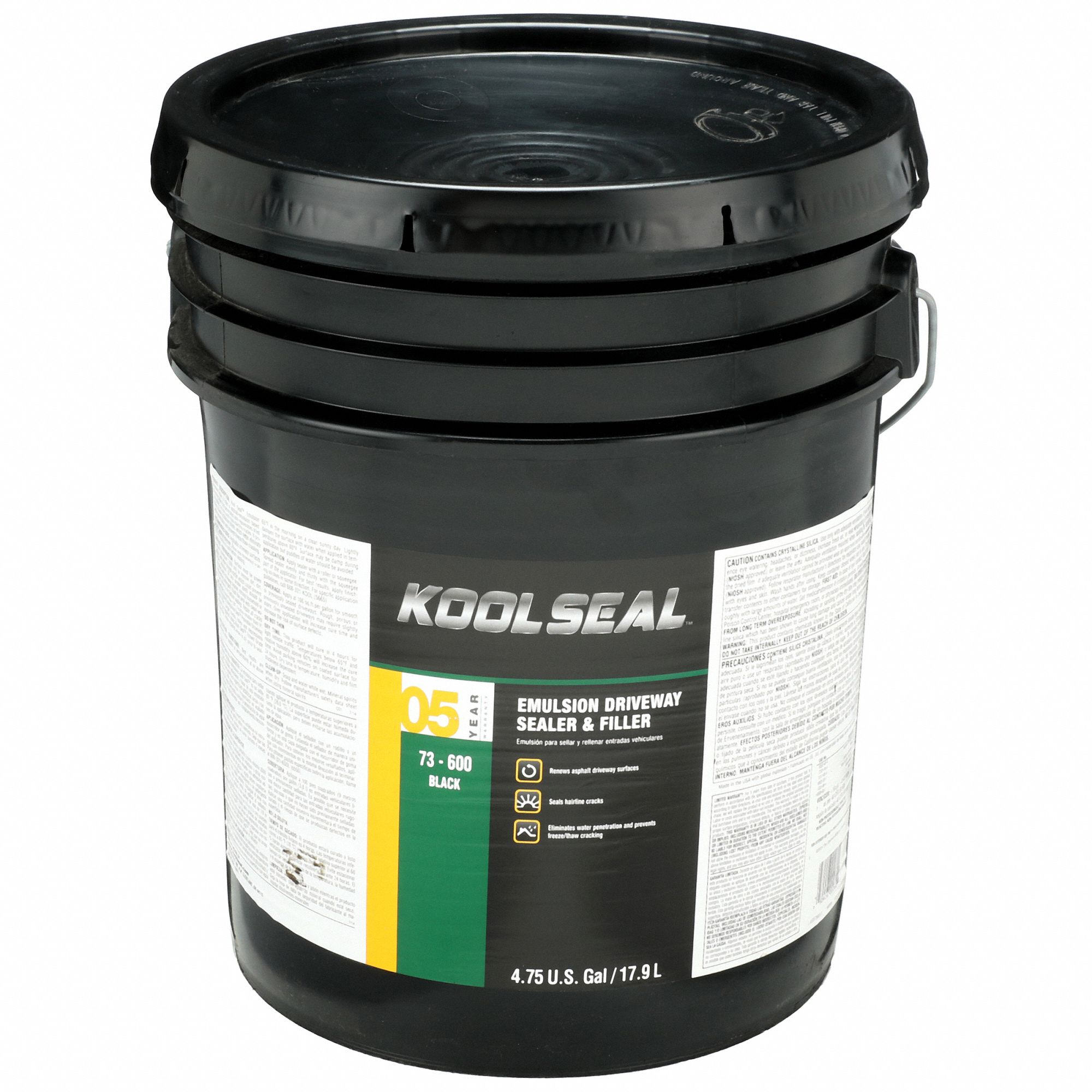 KOOL SEAL, 73600, 5 gal Container Size, Asphalt Sealer 36MV62