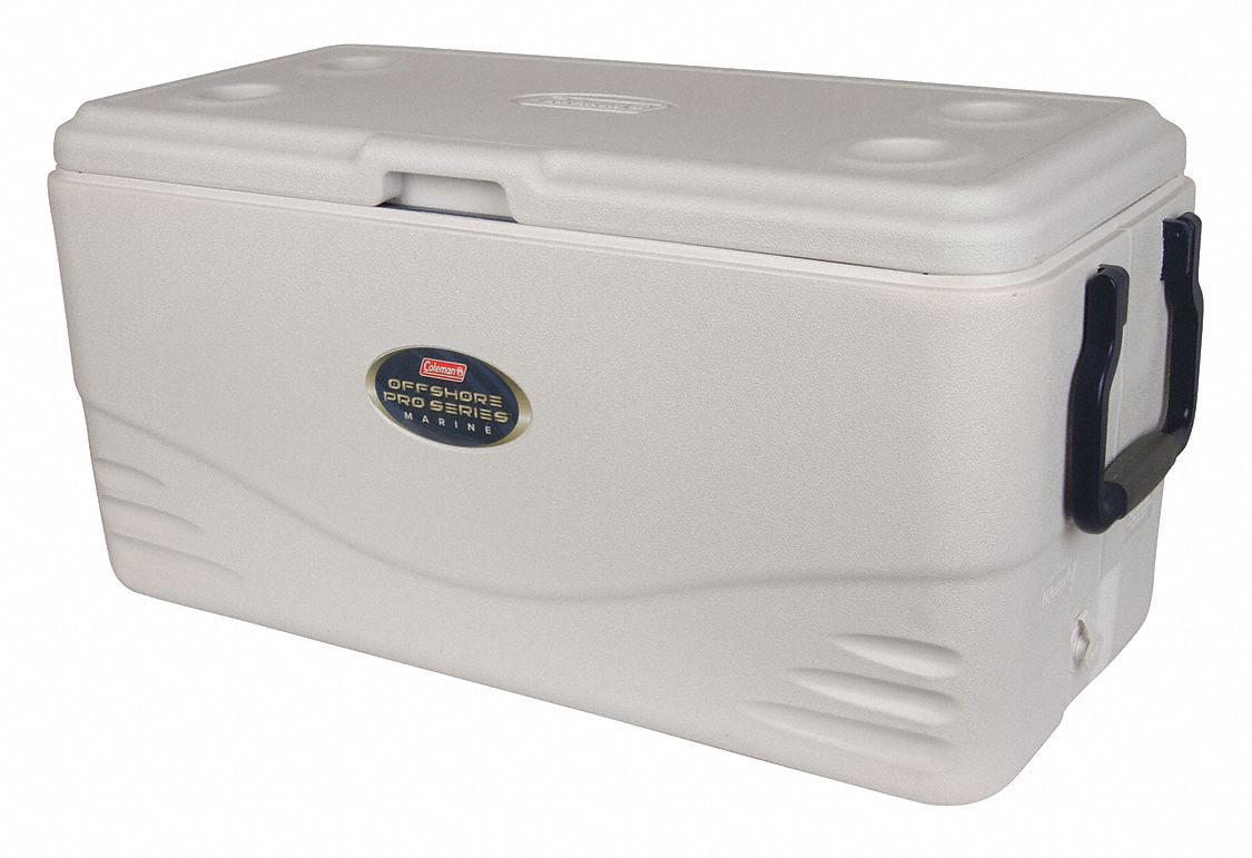 COLEMAN Plastic, 100 qt, Marine Chest Cooler, Up to 6 days Ice