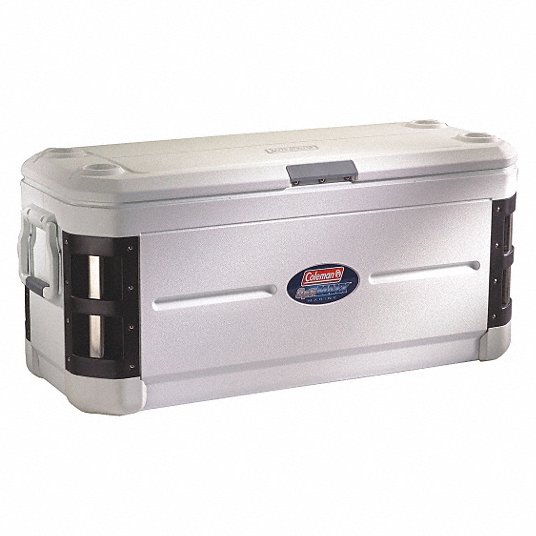 Marine Chest Cooler: 200 qt Cooler Capacity, 53 in Exterior Lg, 22 1/2 in Exterior Wd, White