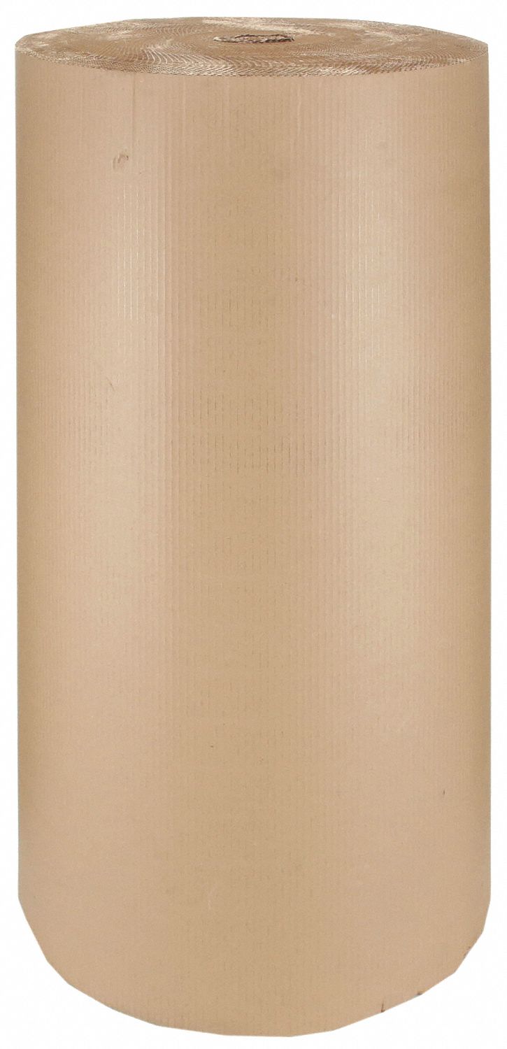 Corrugated Wrap: Kraft, 60 in Roll Wd, 250 ft Roll Lg