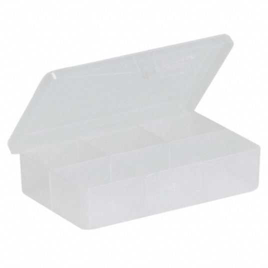 PLANO MOLDING, 2 7/8 in x 1 in, Clear, Compartment Box - 36N212|3448-40 ...